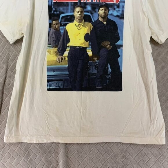 Franchise Boyz In The Hood Mens XL T Shirt White Short Sleeve Crew Neck Graphic - Picture 5 of 13
